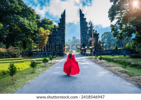 Similar – Image, Stock Photo Gate to heaven Landscape