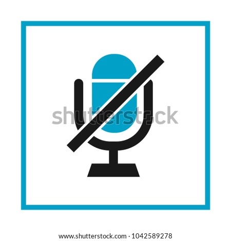 Mute, Microphones, Slash, Microphone, symbol