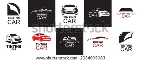 Vector logo of the car tinting service