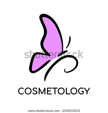 Vector logo of the beauty, cosmetology and hair removal studio