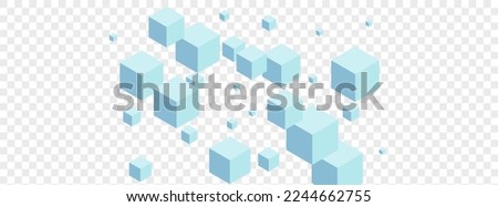 White Polygon Background Transparent Vector. Square Flying Illustration. Monochrome Geometric Modern Design. Paper Texture. Gray Cover Box.