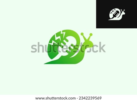 a vector snail podcast microphone logo design is a logo design that combines a flat illustration of a snail with a podcast or microphone icon, logos for studios, podcast programs, radio, etc. 