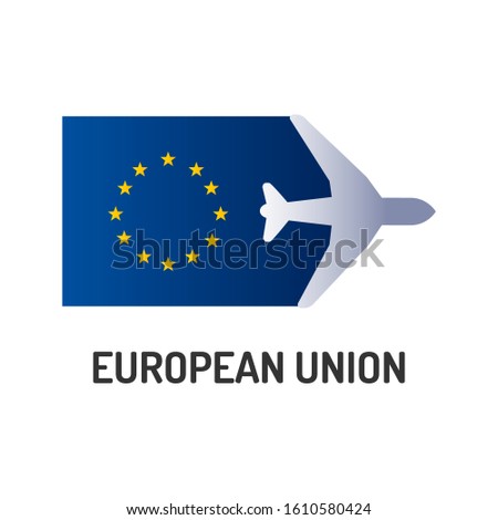 European Union color flat icon.Flag of European Union EU. A unique economic and political union between 28 countries. Vector element for web page, mobile app, promo. 