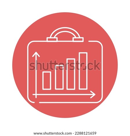 Decent work and economic growth color line icon. Corporate social responsibility. Pictogram for ad, web, mobile app. UI UX design element. Editable stroke