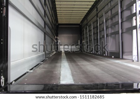 Similar – Image, Stock Photo inside view from the car of a cloudy sunset while driving. winter season