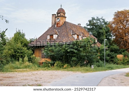 Similar – Foto Bild lost places | Tür zum Balkon und alles verfällt