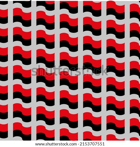 Oun upa flag vector background, color red and black flat style