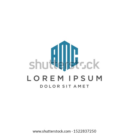 AMC Logo Monogram Icon Vector Symbol Template