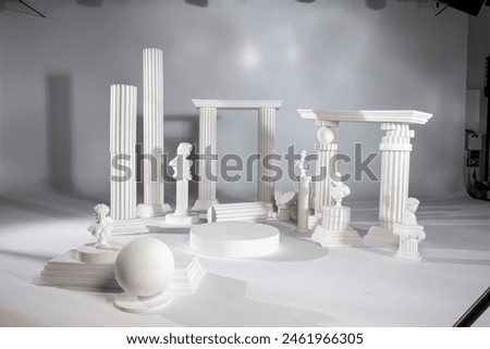 Similar – Image, Stock Photo antique columns in a karnak temple in luxor