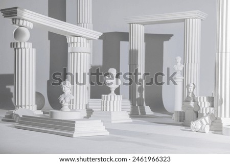 Similar – Image, Stock Photo antique columns in a karnak temple in luxor