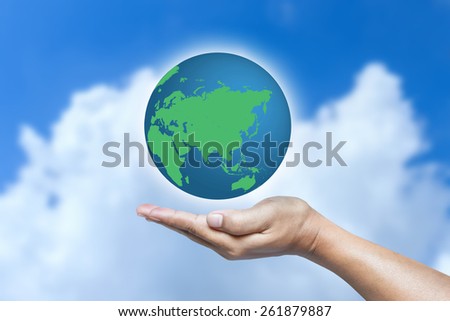 World in hand.