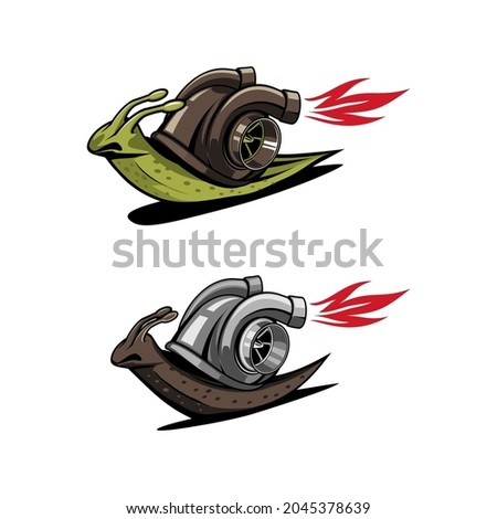 Snail with turbos speed  logo