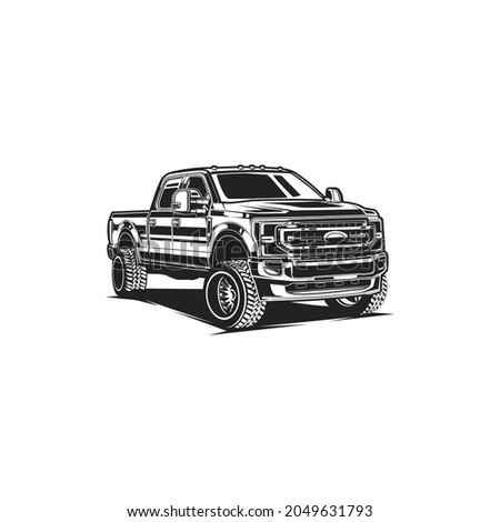 pickup truck silhouette drift black and white