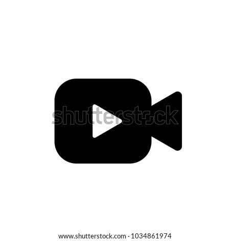 Video icon vector. Video camera vector. Player symbol. Linear style sign for mobile concept and web design. Video symbol logo illustration. vector graphics - Vector.