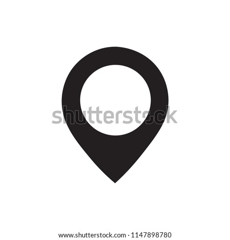 Location icon. Gps pin. Pin icon vector. Location map icon vector. Linear style sign for mobile concept and web design. Connection symbol logo illustration. vector graphics - Vector.
