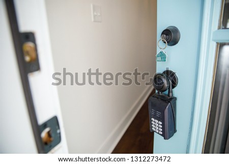 Similar – Image, Stock Photo box Lockbox Key Keyhole