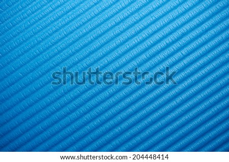 blue yoga matt for a abstract background