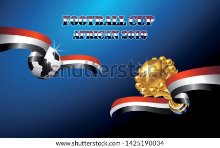 football cup african 2019 , background vector illustration - Images vectorielles Photo stock © 