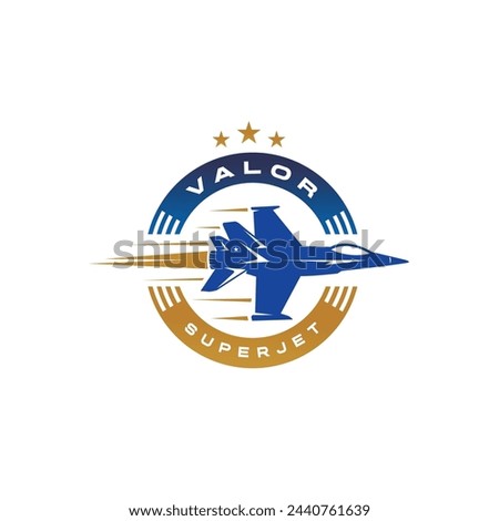 Hornet F-18 Logo design. Super Jet Logo design vector template 