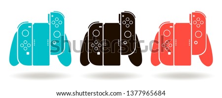 Video game controller. Vector gamepad, console icon