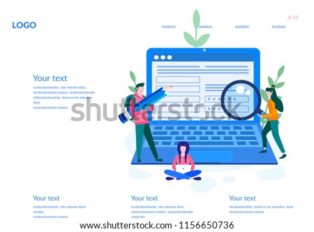 Concept people fill out a form, application form for employment. people select a resume for a job for web page, presentation, social media, documents. Vector illustration employee writes a summary