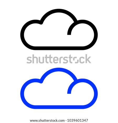 Cloud outline icon