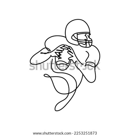 super bowl continuous drawing line art minimalist. isolated white. suitable for pillows, wall art, t-shirts, etc. vector illustration