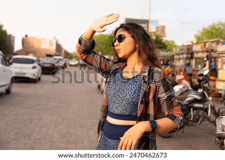 Similar – Image, Stock Photo woman covering herself with her hands