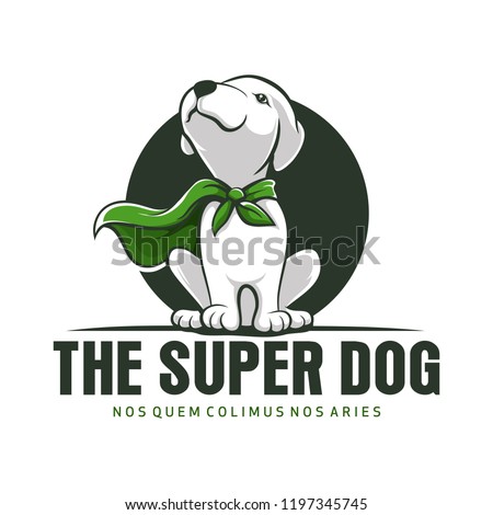 Super Dog Animal mascot Logo