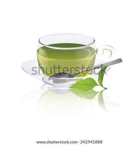 Cup of green tea