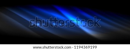 Liquid neon flowing waves, glowing light lines background. Trendy abstract layout template for business or technology presentation, internet poster or web brochure cover, wallpaper. Vector
