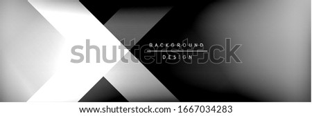 Abstract background - squares and lines composition created with lights and shadows. Technology or business digital template. Trendy simple fluid color gradient abstract background with dynamic