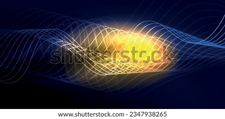 Abstract background neon wave. Hi-tech design for wallpaper, banner, background, landing page, wall art, invitation, prints, posters