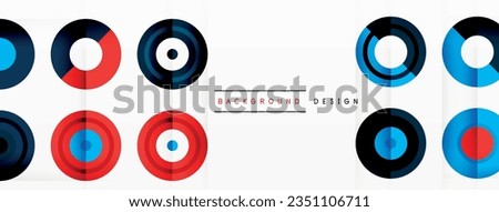 Abstract background with circle symmetric grid composition. Circle pattern creating sense of movement. Grid adds structure and balance to the composition, with equal spacing between each circle