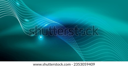 Abstract background neon wave. Hi-tech design for wallpaper, banner, background, landing page, wall art, invitation, prints, posters