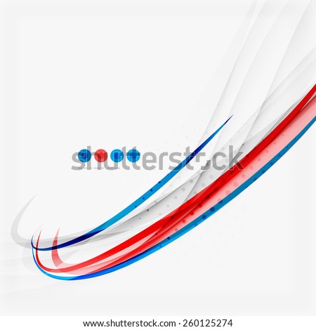 Red And Blue Color Swirl Concept, Abstract Background Stock Vector ...