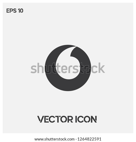 Vodafone symbol logo.Flat vodafone icon vector illustration.Premium quality.
