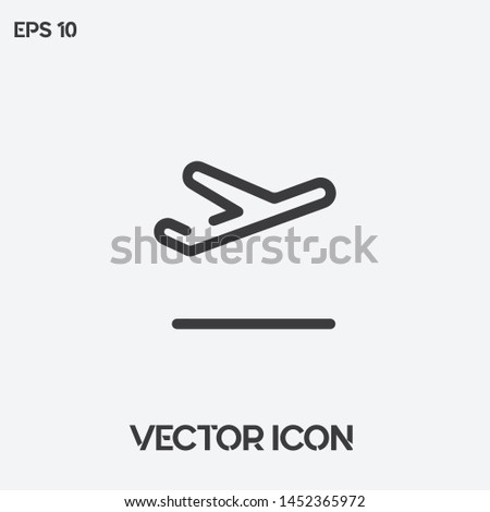 Departures vector icon illustration. Ux/Ui. Premium quality.