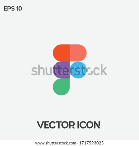 Figma vector logo. Ui/Ux. Premium quality.