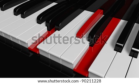 A-Major piano chord