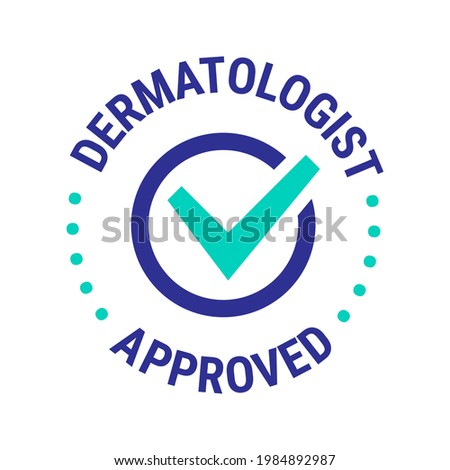 Dermatologist recommended vector icon template design