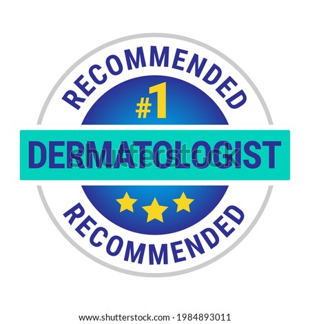 Dermatologist recommended vector icon template design