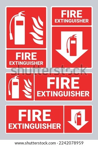 Fire Extinguisher Sign Board Collection