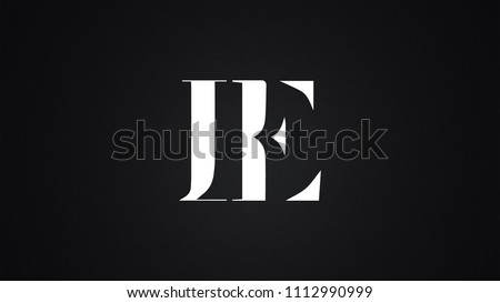 IE Letter Logo Design Template Vector