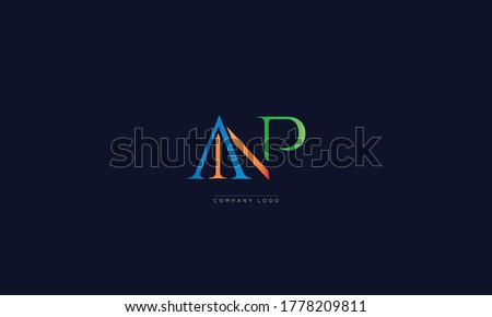 ANP letters Logo Alphabet  Design Vector Symbol