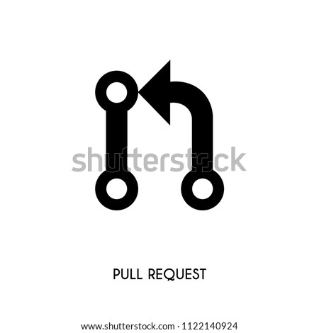 Pull request vector icon