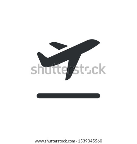Plane, takeoff icon - Vector