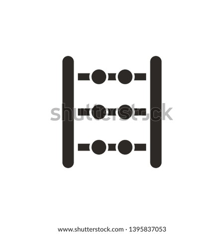 Abacus, counting icon - Vector. Simple element illustration from UI concept. Abacus, counting icon - Vector. Infographic concept vector illustration. on white background