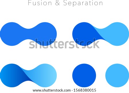 Fusion image logo mark set, design, water, icon, sign, Company logo