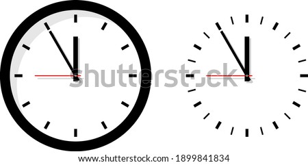 Clock icon before 12 o'clock